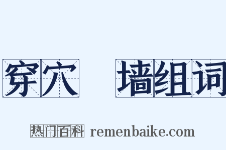 穿穴踰墙组词是什么意思的图片